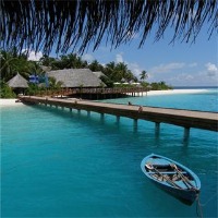 Picture showing an island resort